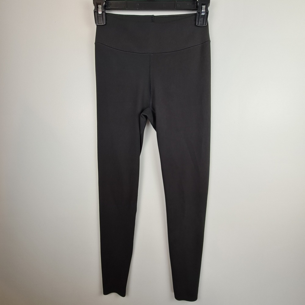 Uniqlo AIRism Soft Leggings Womens XS Black High Rise Activewear Yoga Stretch